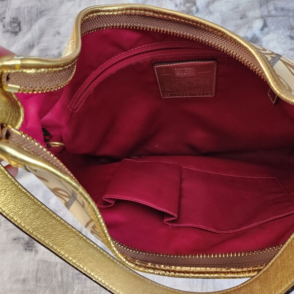 Coach Cream and Gold Women's Bag - Picture 2 of 3